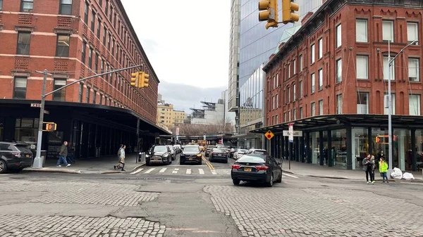 New York Usa May 2020 Meat Packing District Showing Canopies — Stock Photo, Image
