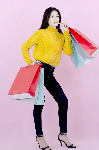 Conceptos de compras en la vida de las mujeres . — Foto de Stock