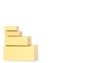 Beyaz üzerine izole edilmiş kavramsal nesneler