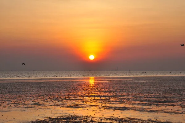 Dämmerung im Meer — Stockfoto