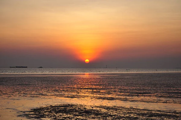 Dämmerung im Meer — Stockfoto