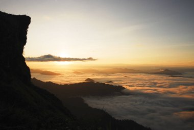 phucheefah chiangrai ili kuzeydoğu Tayland güneş doğarken
