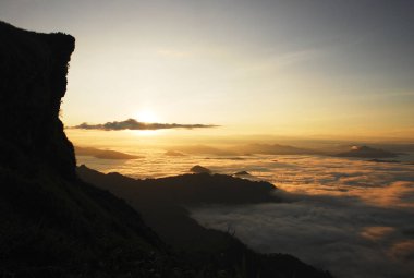 phucheefah chiangrai ili kuzeydoğu Tayland güneş doğarken