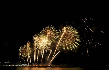 Pattaya-Tayland 24-25 Pattaya Uluslararası Havai fişek Festivali 2019 Pattaya sahilinde 24-25 Mayıs 2019 Pattaya, Tayland 