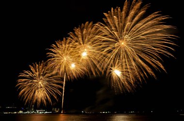 Pattaya-Tayland 24-25 Pattaya Uluslararası Havai fişek Festivali 2019 Pattaya sahilinde 24-25 Mayıs 2019 Pattaya, Tayland 