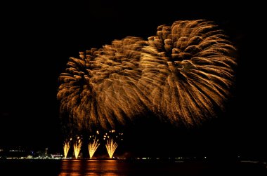 Pattaya-Tayland 24-25 Pattaya Uluslararası Havai fişek Festivali 2019 Pattaya sahilinde 24-25 Mayıs 2019 Pattaya, Tayland 