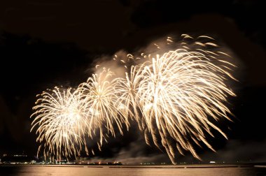 Pattaya-Tayland 24-25 Pattaya Uluslararası Havai fişek Festivali 2019 Pattaya sahilinde 24-25 Mayıs 2019 Pattaya, Tayland 