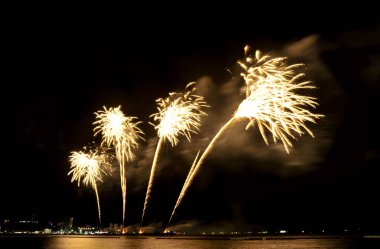 Pattaya-Tayland 24-25 Pattaya Uluslararası Havai fişek Festivali 2019 Pattaya sahilinde 24-25 Mayıs 2019 Pattaya, Tayland 
