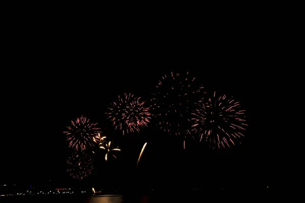 Pattaya Thailand Mei Pattaya International Fireworks Festival 2019 Pattaya Strand — Stockfoto