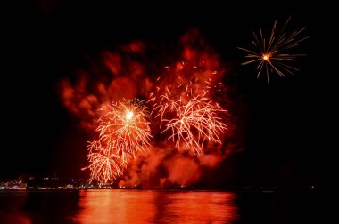 Pattaya-Tayland 24-25 Pattaya Uluslararası Havai fişek Festivali 2019 Pattaya sahilinde 24-25 Mayıs 2019 Pattaya, Tayland 