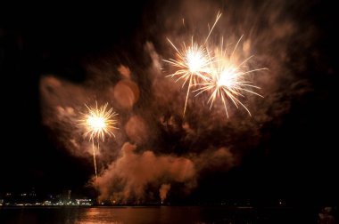 Pattaya-Tayland 24-25 Pattaya Uluslararası Havai fişek Festivali 2019 Pattaya sahilinde 24-25 Mayıs 2019 Pattaya, Tayland 