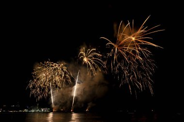 Pattaya-Tayland 24-25 Pattaya Uluslararası Havai fişek Festivali 2019 Pattaya sahilinde 24-25 Mayıs 2019 Pattaya, Tayland 