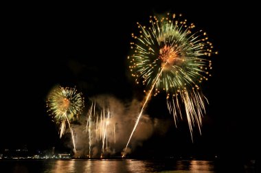 Pattaya-Tayland 24-25 Pattaya Uluslararası Havai fişek Festivali 2019 Pattaya sahilinde 24-25 Mayıs 2019 Pattaya, Tayland 
