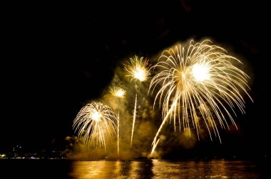 Pattaya-Tayland 24-25 Pattaya Uluslararası Havai fişek Festivali 2019 Pattaya sahilinde 24-25 Mayıs 2019 Pattaya, Tayland 