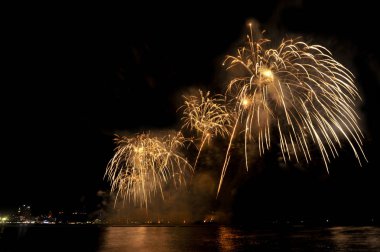 Pattaya-Tayland 24-25 Pattaya Uluslararası Havai fişek Festivali 2019 Pattaya sahilinde 24-25 Mayıs 2019 Pattaya, Tayland 