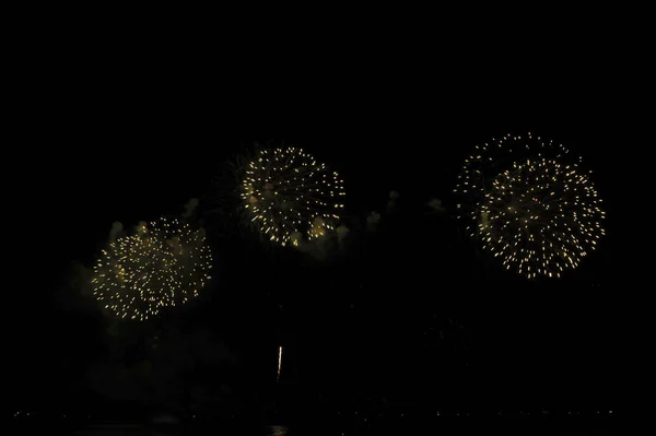 Pattaya Thailand November Pattaya International Fireworks Festival 2019 Pattaya Beach — стоковое фото