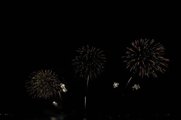 Pattaya Thailand Novembro Festival Internacional Fogos Artifício Pattaya 2019 Praia — Fotografia de Stock