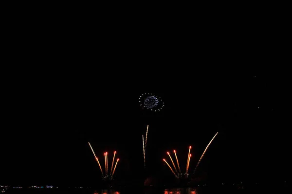 Pattaya Thailand Novembro Festival Internacional Fogos Artifício Pattaya 2019 Praia — Fotografia de Stock