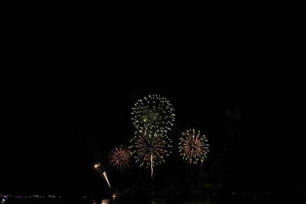 Pattaya Thailand Novembro Festival Internacional Fogos Artifício Pattaya 2019 Praia — Fotografia de Stock