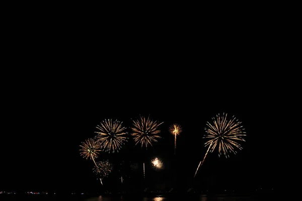 Pattaya Thailand Novembro Festival Internacional Fogos Artifício Pattaya 2019 Praia — Fotografia de Stock