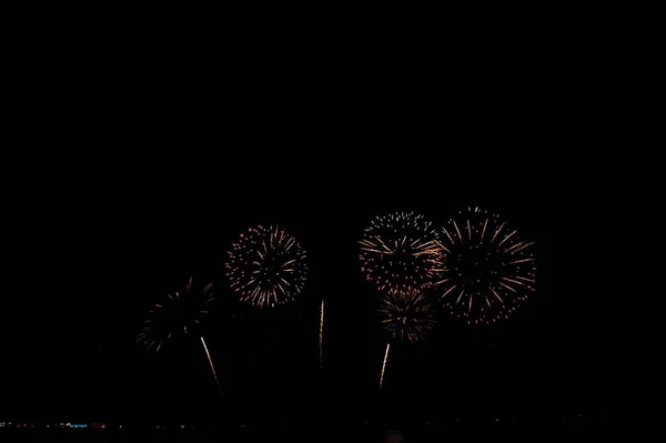 Pattaya Thailand Novembro Festival Internacional Fogos Artifício Pattaya 2019 Praia — Fotografia de Stock