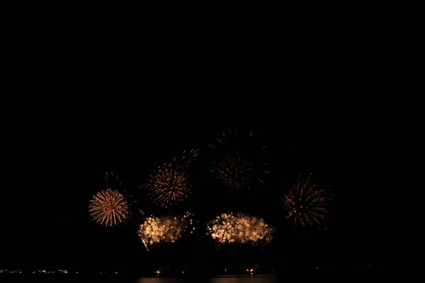 Pattaya Thailand November Pattaya International Fireworks Festival 2019 Het Strand — Stockfoto