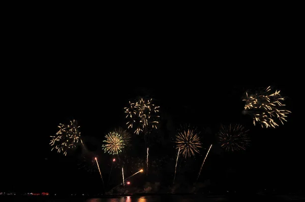 Pattaya Thailand November Pattaya International Fireworks Festival 2019 Pattaya Beach — стоковое фото