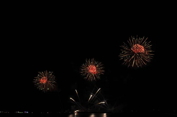 Pattaya Thaiföld November Pattaya International Fireworks Festival 2019 Pattaya Beach — Stock Fotó