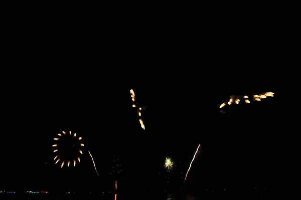 Pattaya Thailand November Pattaya International Fireworks Festival 2019 Pattaya Beach — стоковое фото