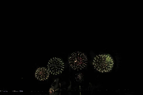 Pattaya Thailand November Pattaya International Fireworks Festival 2019 Pattaya Beach — стоковое фото