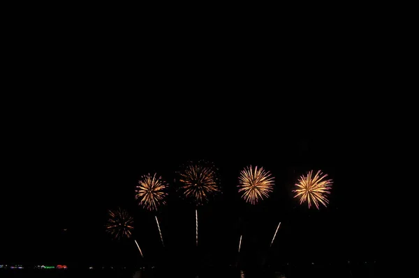 Pattaya Thailand November Pattaya International Fireworks Festival 2019 Pattaya Beach — стоковое фото