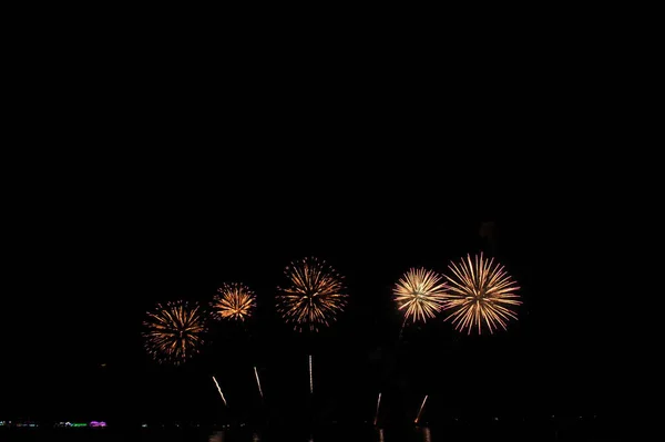 Pattaya Thailand November Pattaya International Fireworks Festival 2019 Pattaya Beach — Stock Photo, Image