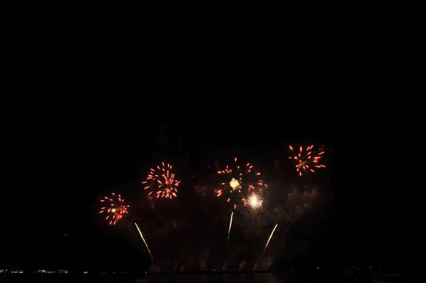 Pattaya Thailand November Pattaya International Fireworks Festival 2019 Pattaya Beach — стоковое фото