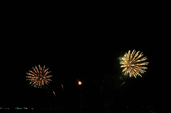 Pattaya Thailand November Pattaya International Fireworks Festival 2019 Pattaya Beach — стоковое фото