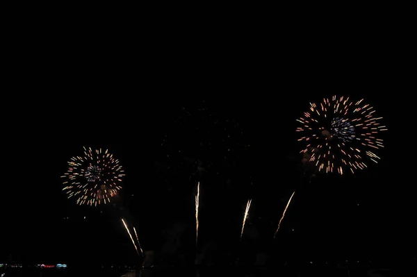 Pattaya Thailand Novembro Festival Internacional Fogos Artifício Pattaya 2019 Praia — Fotografia de Stock