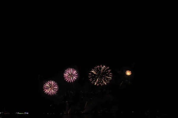 Pattaya Thaïlande Novembre Pattaya International Fireworks Festival 2019 Sur Plage — Photo