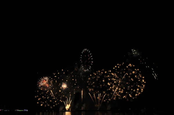 Pattaya Thailand November Pattaya International Fireworks Festival 2019 Pattaya Beach — стоковое фото