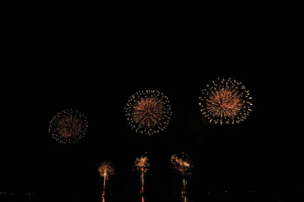 Pattaya Thailand November Pattaya Internationales Feuerwerksfestival 2019 Pattaya Beach November — Stockfoto
