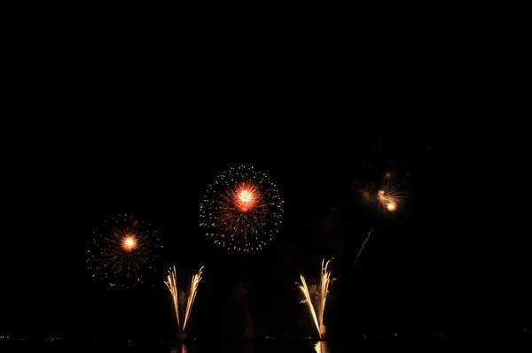 Pattaya Thailandia Novembre Pattaya International Fireworks Festival 2019 Pattaya Beach — Foto Stock