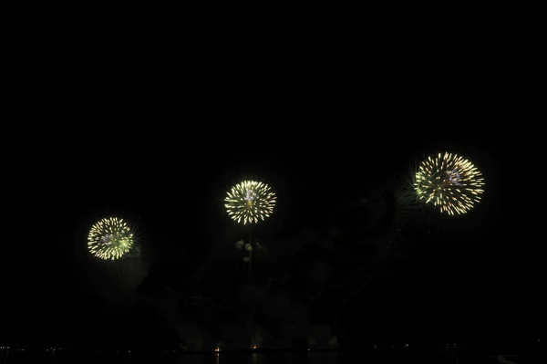 Pattaya Thailand November Pattaya International Fireworks Festival 2019 Pattaya Beach — стоковое фото