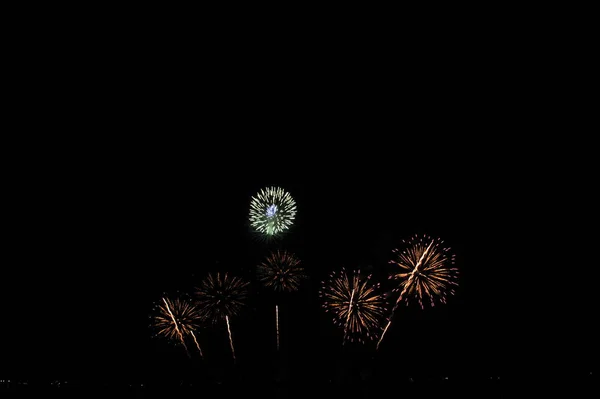 Pattaya Thailand November Pattaya International Fireworks Festival 2019 Pattaya Beach — стоковое фото