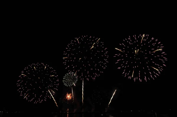 Pattaya Thailand November Pattaya International Fireworks Festival 2019 Pattaya Beach — стоковое фото