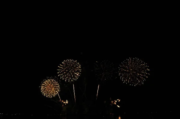 Pattaya Thailand Novembro Festival Internacional Fogos Artifício Pattaya 2019 Praia — Fotografia de Stock