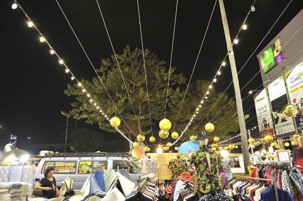 Banguecoque Dezembro Mercado Retrô Tailandês Rattanathibet Central Com Turista Dezembro — Fotografia de Stock