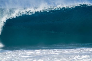 Hawaii sahillerinde güzel dalgalar