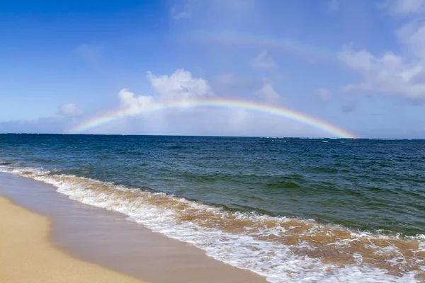 Arco Iris Playa Hawaii —  Fotos de Stock