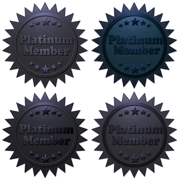 Platin-Memberset — Stockfoto