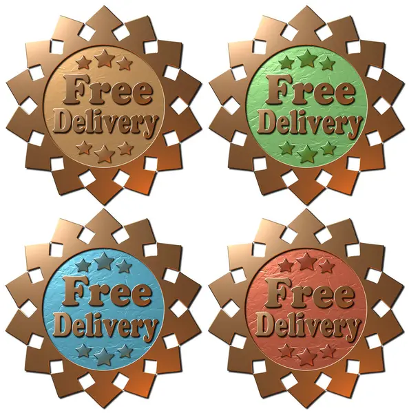 Ücretsiz teslimat mühürler (dizi dört)