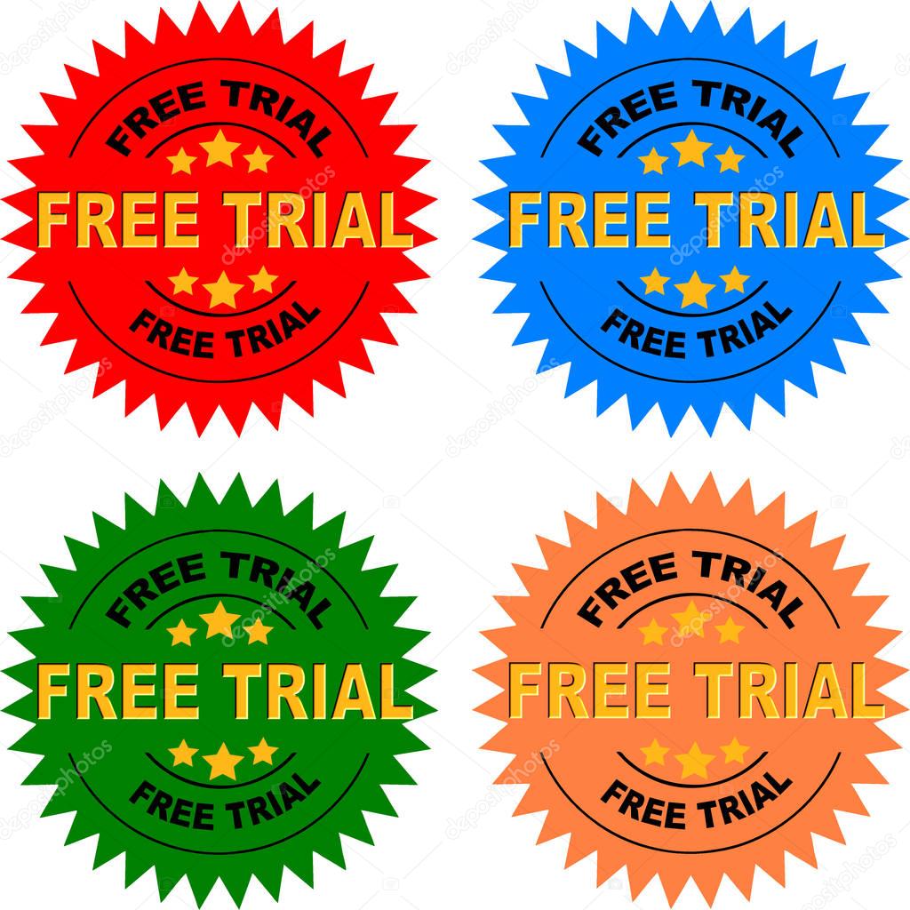 Free Trial Seals (set of 4)
