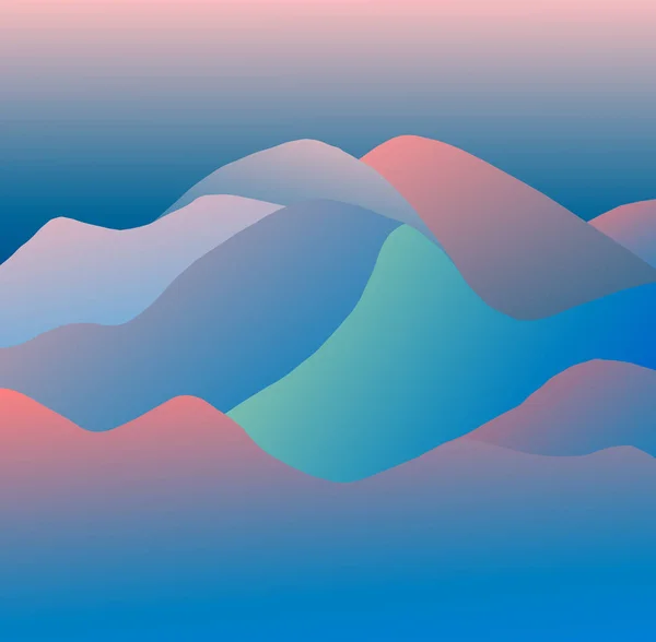 3d pembe ve mavi dune grafik